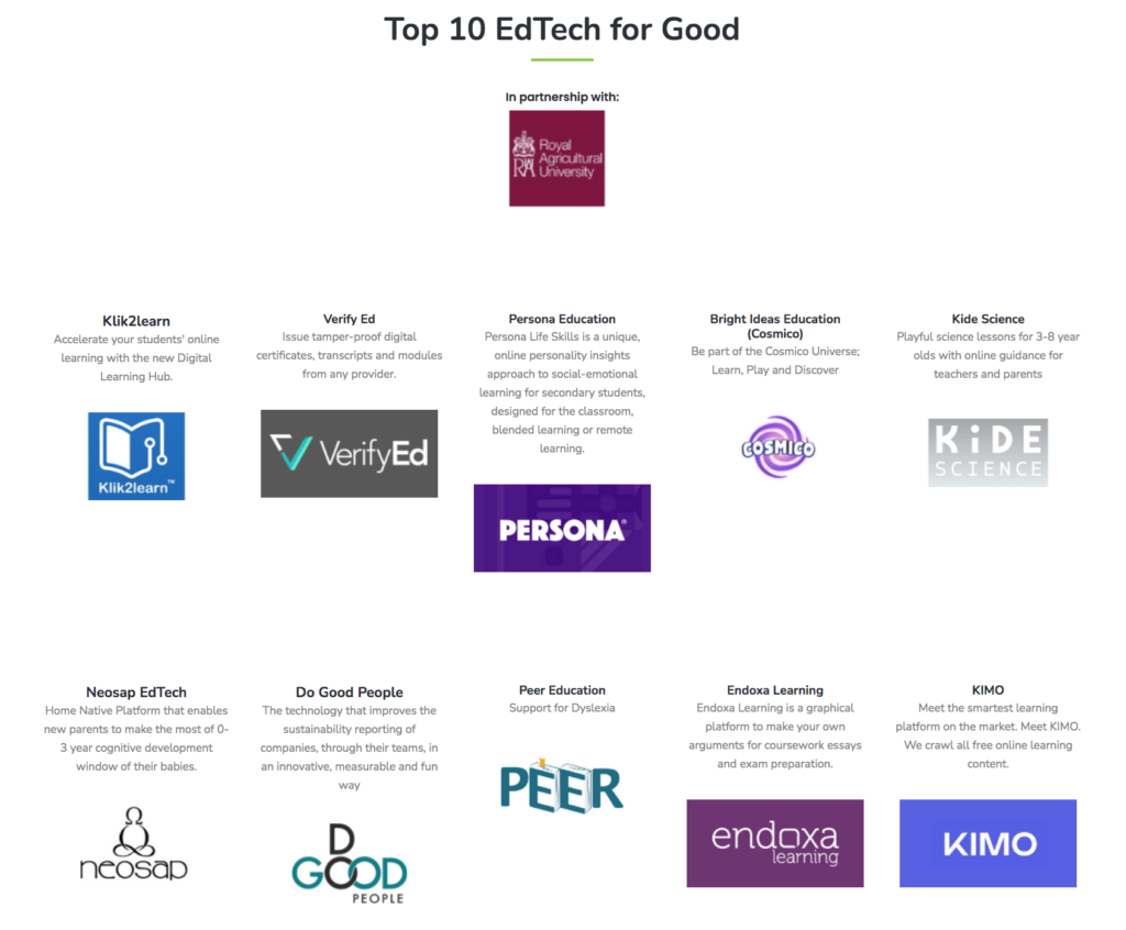 Super Connect for Good Edtech Top 10
