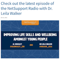 NetSupport Radio interview with Persona's Dr Leila Khouja Walker - Persona Education Newsletter Nov 21