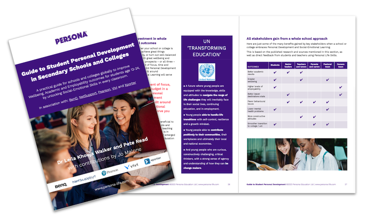 White paper: Guide to Student Personal Development in Secondary Schools and Colleges