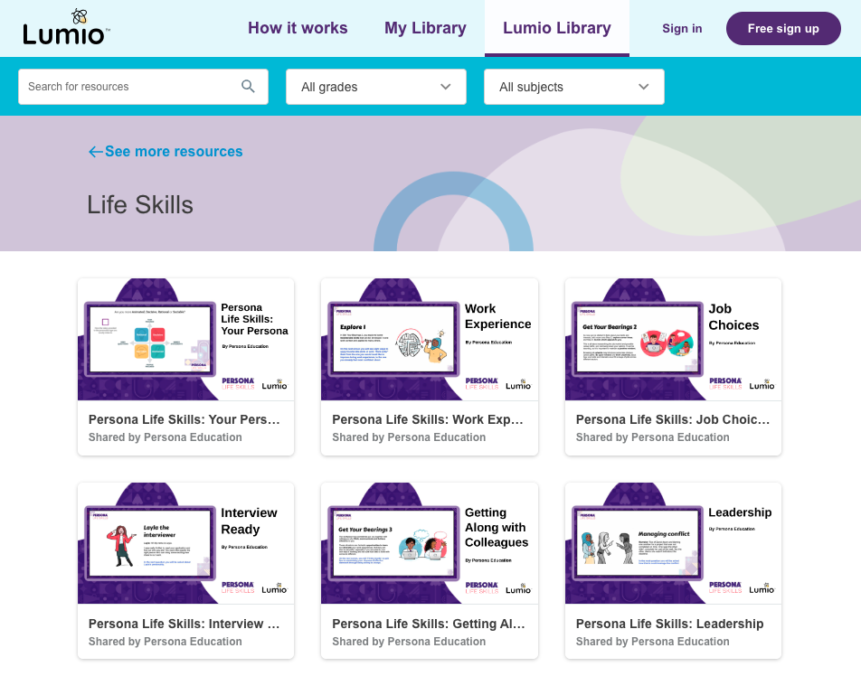 Sign up for Lumio – it's free