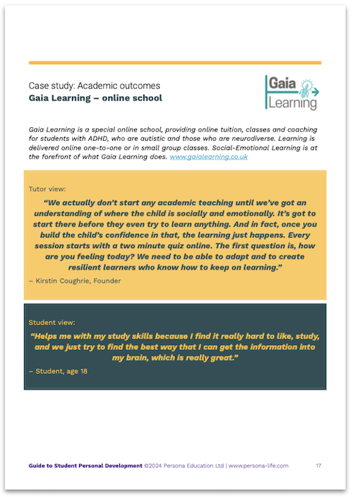 Persona Education white paper Gaia Learning case study